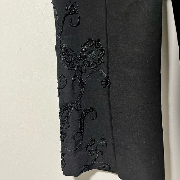Smart Set Women’s Black Beaded Straight Pants – Size 9 - Picture 13 of 13